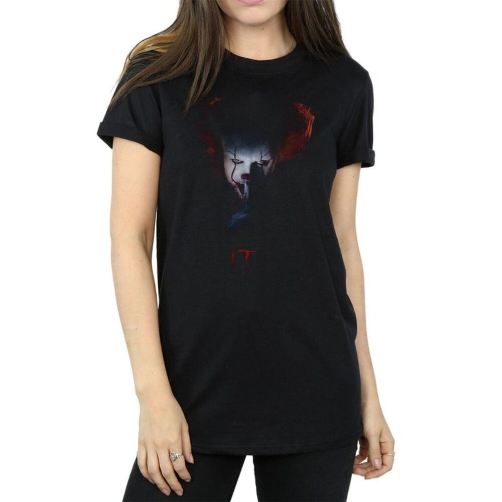 It Womens/Ladies Pennywise Quiet Cotton Boyfriend T-Shirt / Black - Picture 5 of 7